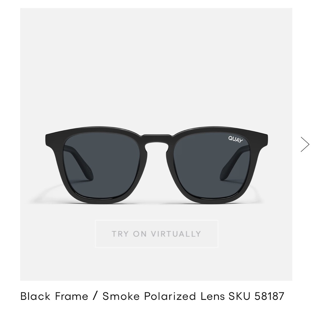 NWOT QUAY Australia Jackpot Sunglasses in Black/Smoke